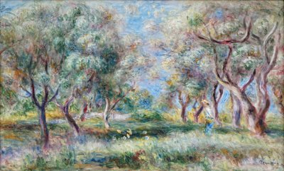 Les oliviers de Cagnes - Pierre Auguste Renoir